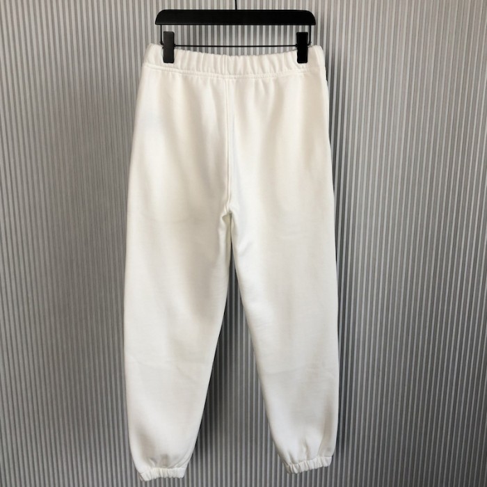 D*or essentials cd icon track pants white cotton fleece
