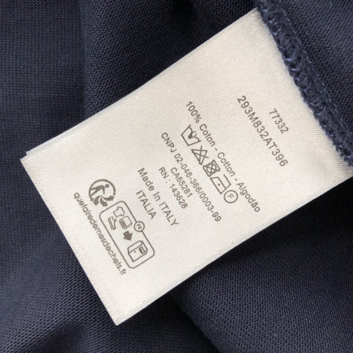 D*or oversized t-shirt blue slub cotton jersey