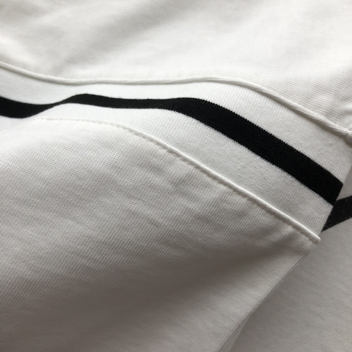 D*or oversized t-shirt white slub cotton jersey