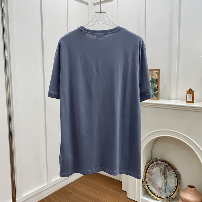 D*or relaxed-fit t-shirt gray cotton jersey