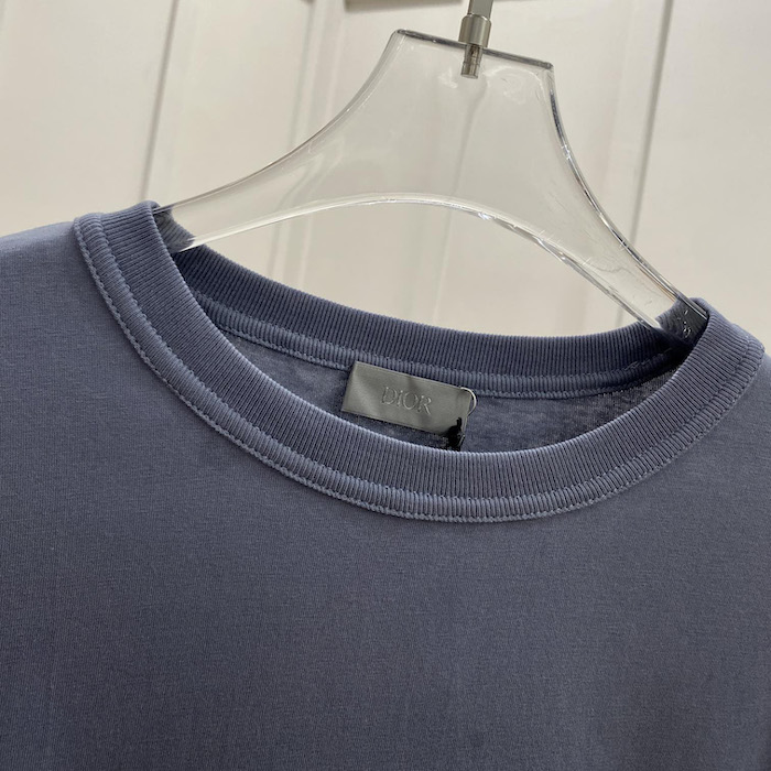 D*or relaxed-fit t-shirt gray cotton jersey