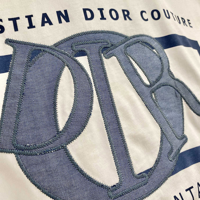 D*or relaxed-fit t-shirt white cotton jersey