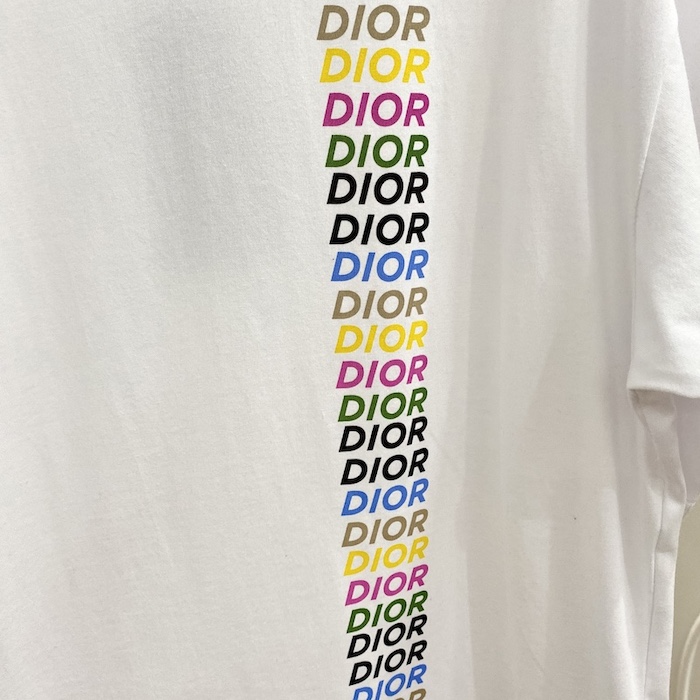 D*or relaxed-fit t-shirt white slub organic cotton jersey