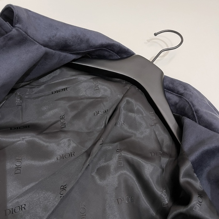 D*or zipped varsity blouson navy calfskin