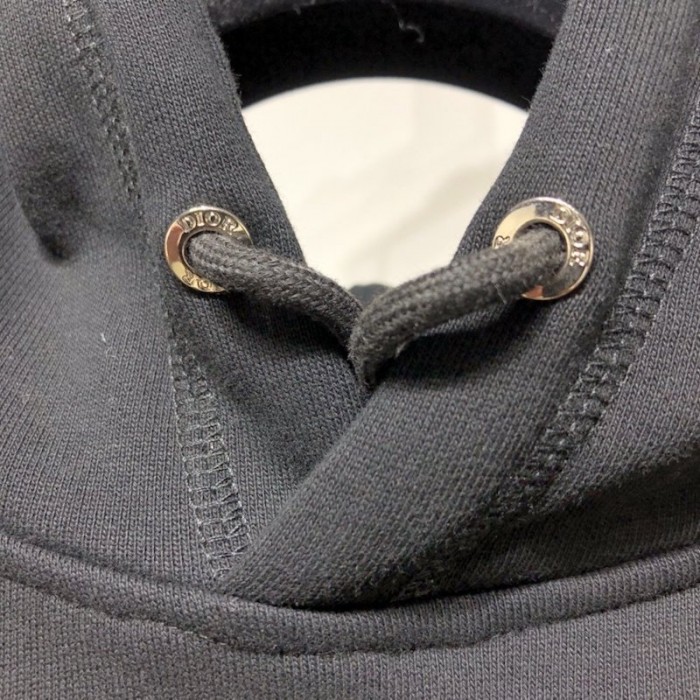 D*or oversized ch**an D*or atelier hooded sweatshirt black