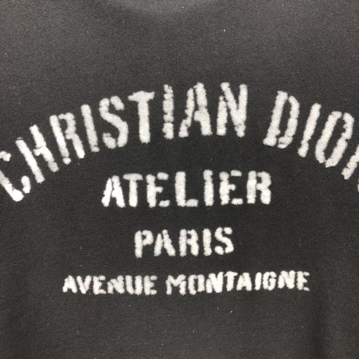 D*or oversized ch**an D*or atelier hooded sweatshirt black