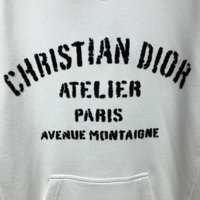 D*or oversized ch**an D*or atelier hooded sweatshirt white