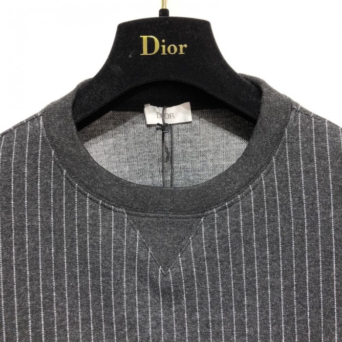 ch**an D*or atelier t-shirt gray wool and cotton jersey
