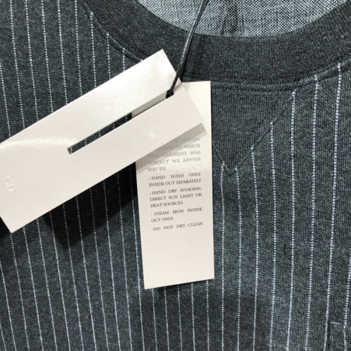 ch**an D*or atelier t-shirt gray wool and cotton jersey