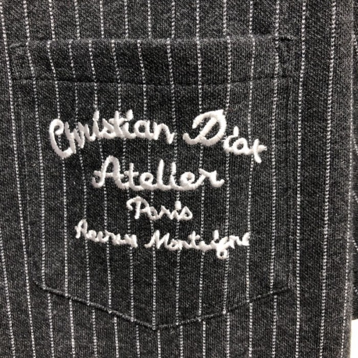 ch**an D*or atelier t-shirt gray wool and cotton jersey