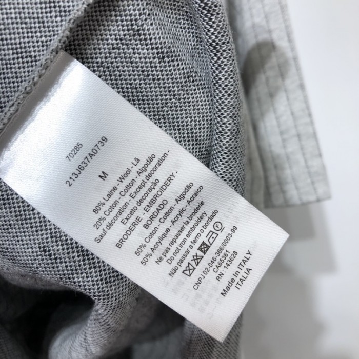 ch**an D*or atelier t-shirt ecru wool and cotton jersey