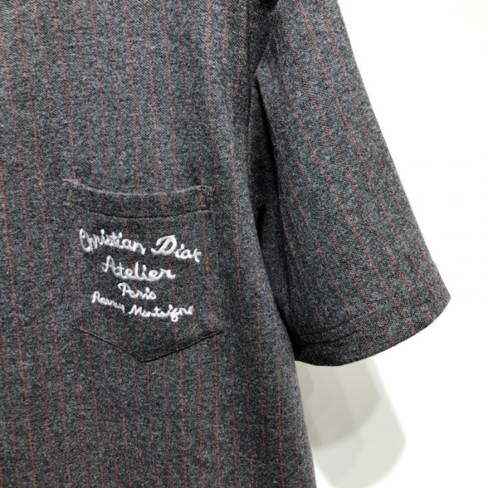 ch**an D*or atelier t-shirt black wool and cotton jersey