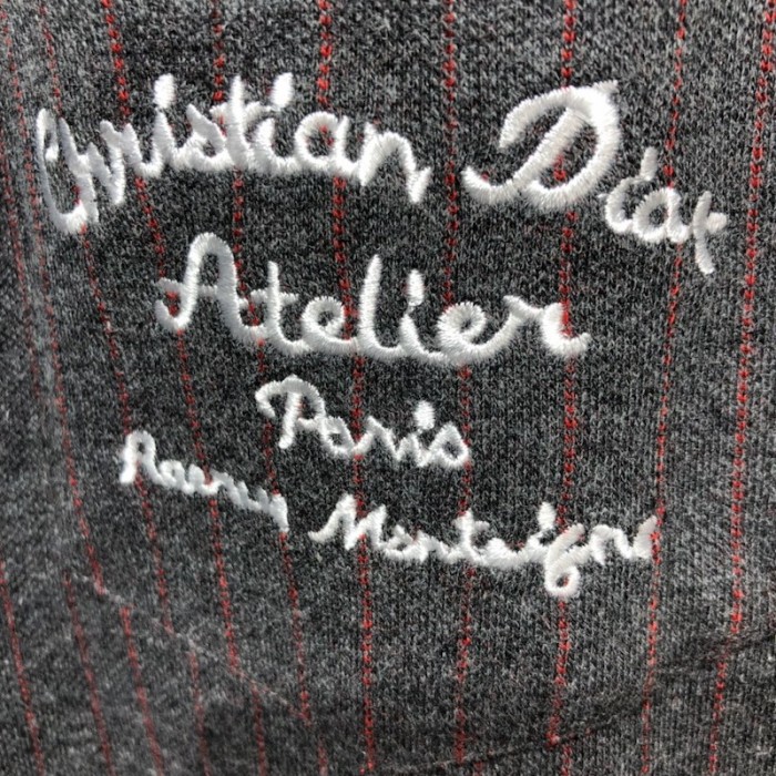 ch**an D*or atelier t-shirt black wool and cotton jersey