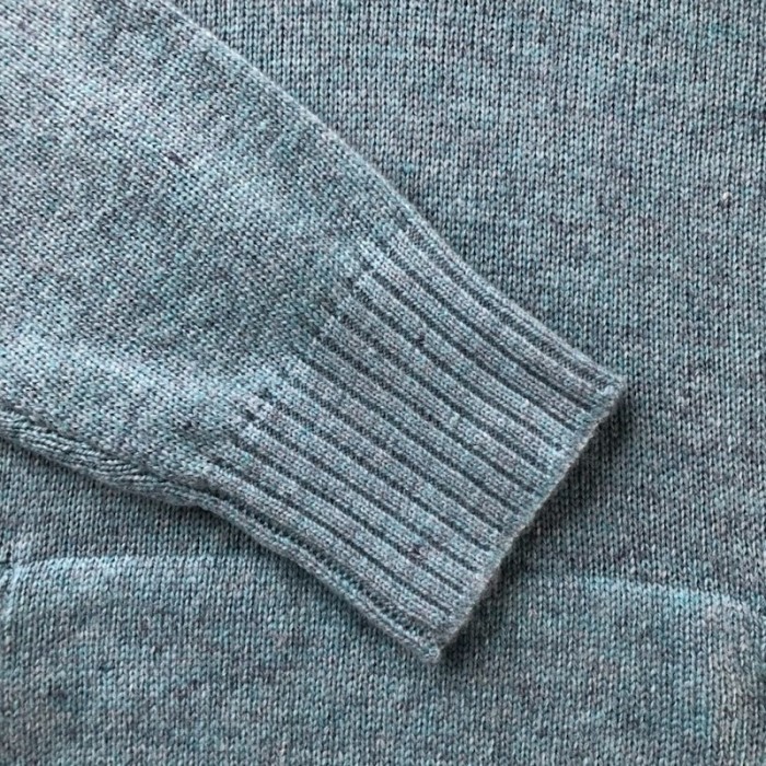 ch**an D*or couture hooded sweatshirt blue cashmere fleece