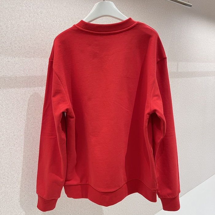 ch**an D*or couture sweater red cashmere jersey