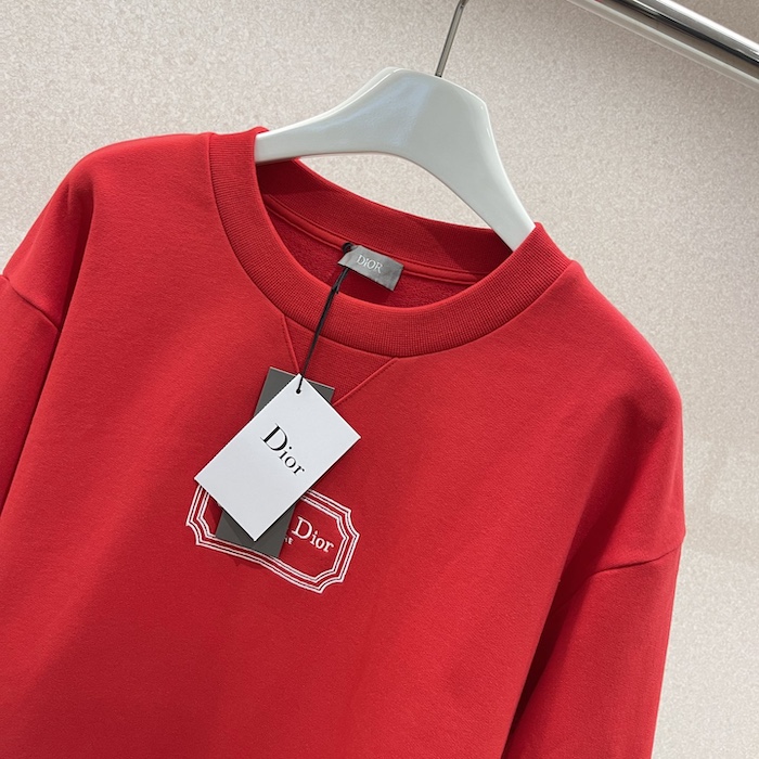 ch**an D*or couture sweater red cashmere jersey