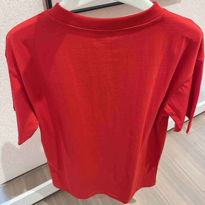 ch**an D*or couture relaxed-fit t-shirt red organic cotton jersey