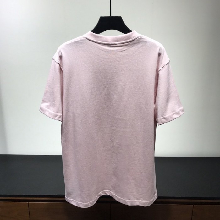 D*or alex foxton rose embroidered t shirt pink