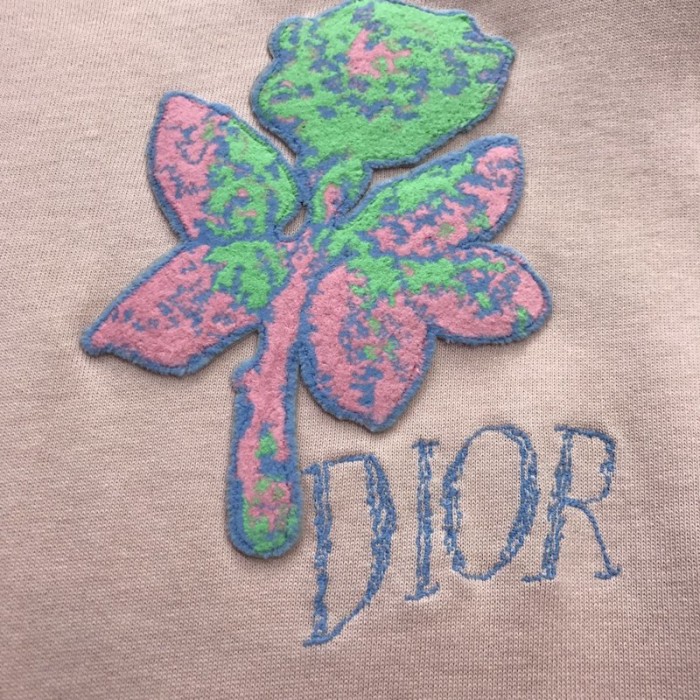 D*or alex foxton rose embroidered t shirt pink