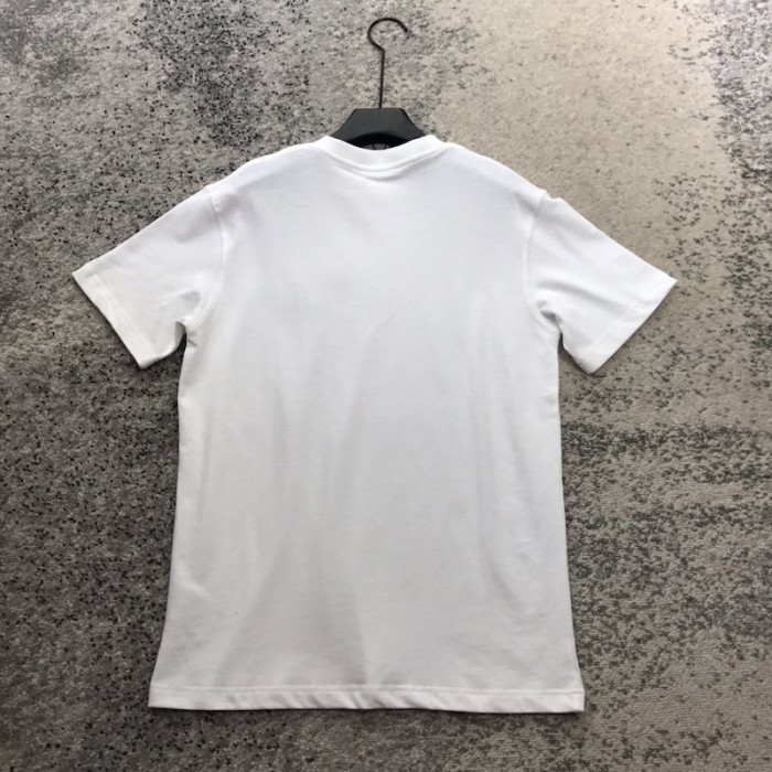 D*or alex foxton rose embroidered t shirt white