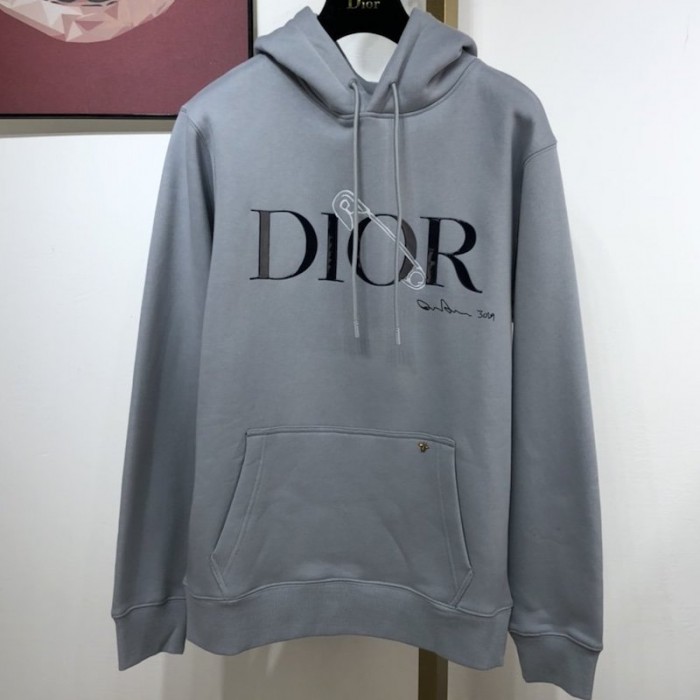 D*or oversized D*or and judy blame hooded sweatshirt grey