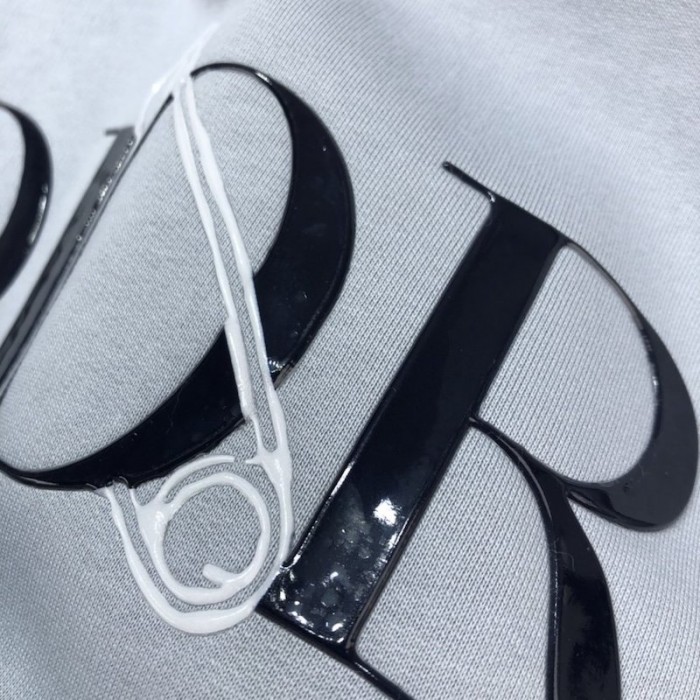 D*or oversized D*or and judy blame hooded sweatshirt grey