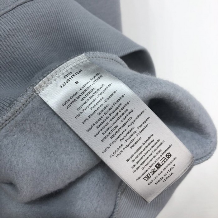 D*or oversized D*or and judy blame hooded sweatshirt grey