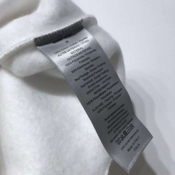 D*or oversized D*or and judy blame hooded sweatshirt white