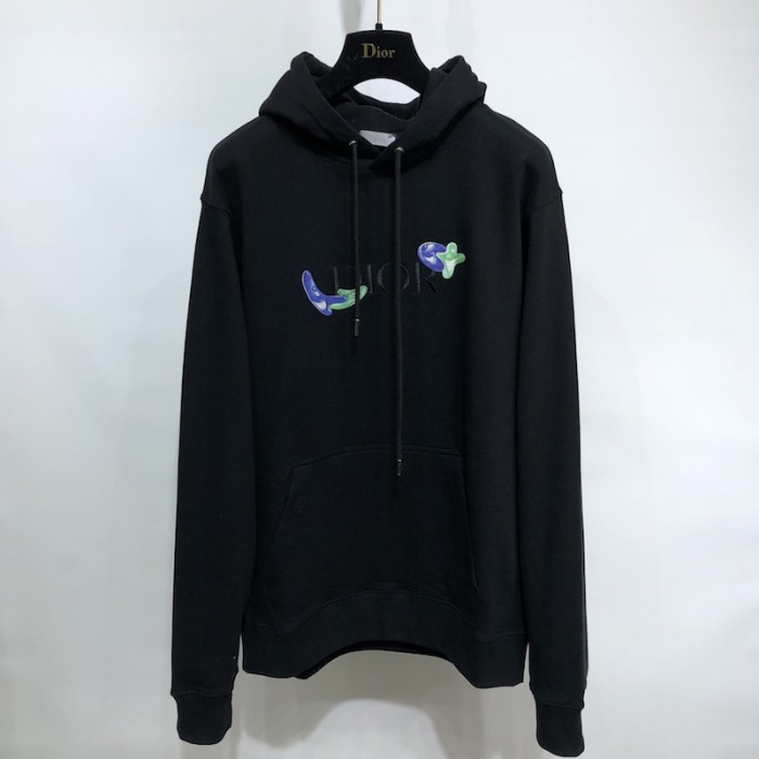 D*or and kenny scharf hooded sweatshirt black cotton