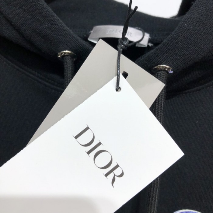 D*or and kenny scharf hooded sweatshirt black cotton