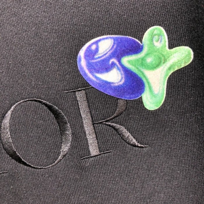 D*or and kenny scharf hooded sweatshirt black cotton