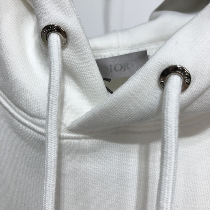 D*or and kenny scharf hooded sweatshirt white cotton