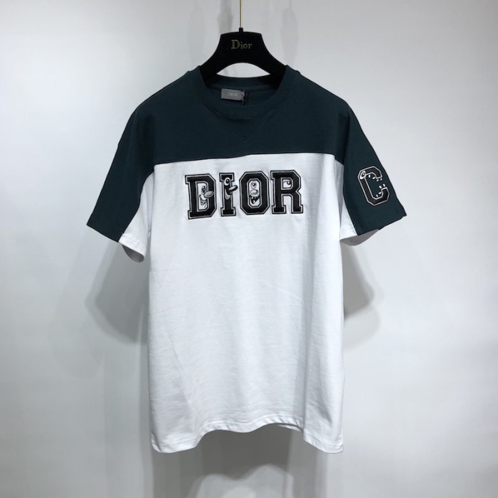 oversized D*or and kenny scharf t shirt green