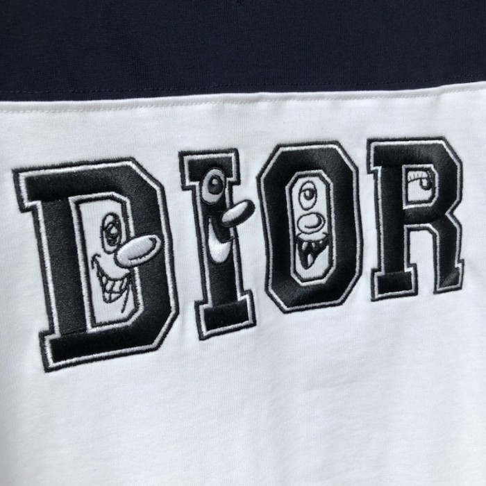 oversized D*or and kenny scharf t shirt navy