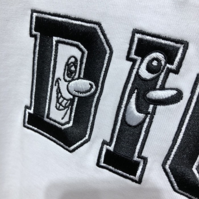 oversized D*or and kenny scharf t shirt navy