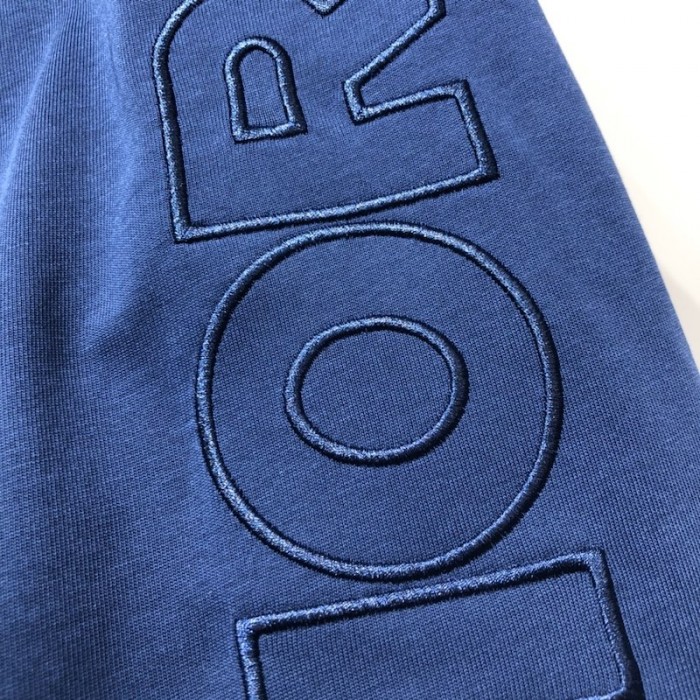D*or and parley oversized t-shirt blue cotton jersey