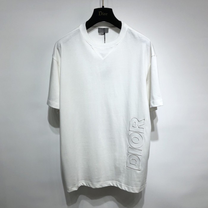 D*or parley oversized t-shirt white cotton jersey
