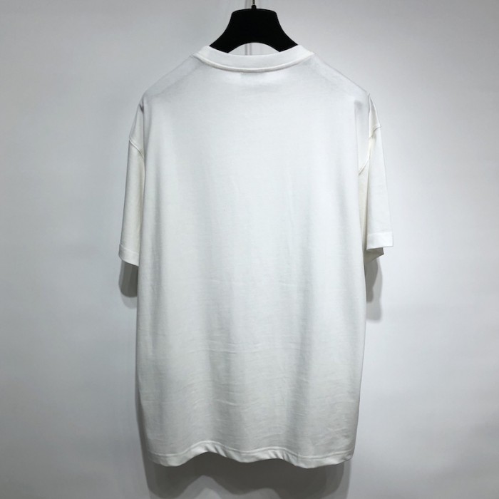 D*or parley oversized t-shirt white cotton jersey