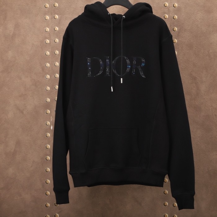 D*or oversized D*or and peter doig hoodies black cotton fleece