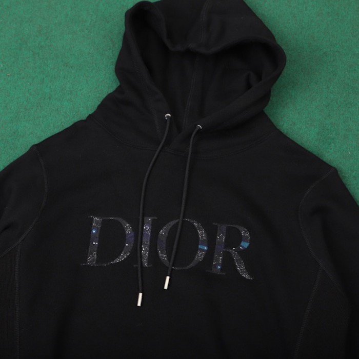 D*or oversized D*or and peter doig hoodies black cotton fleece