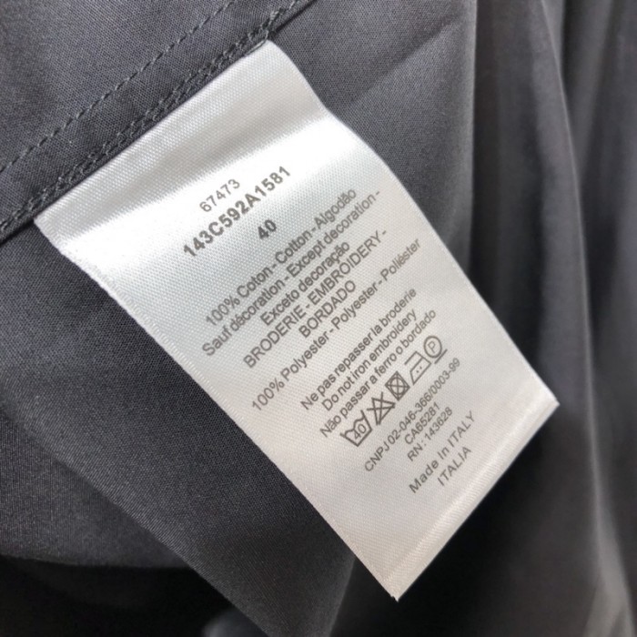 D*or and peter doig dress shirt black cotton