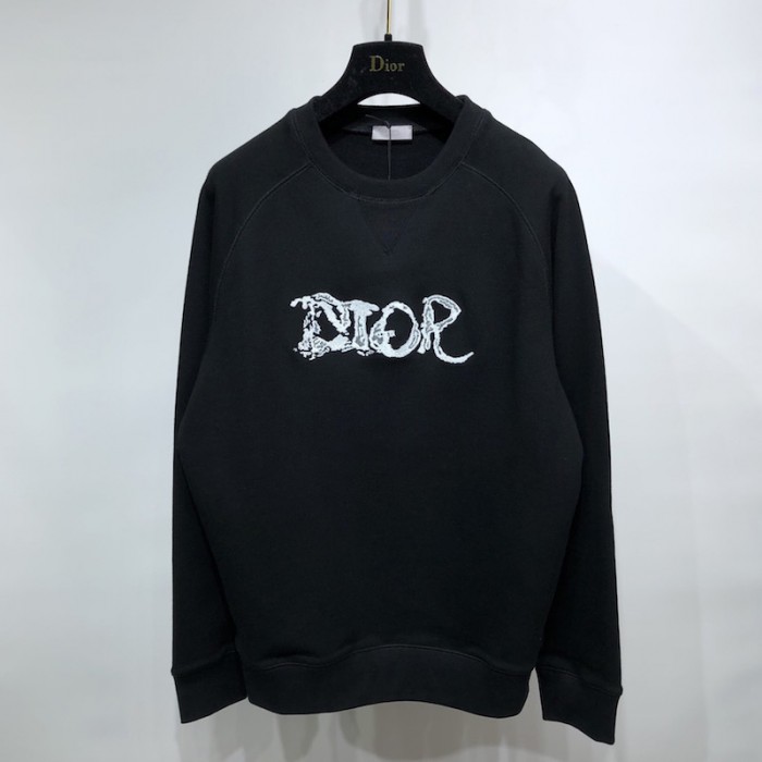 D*or peter doig sweatshirt black cotton fleece