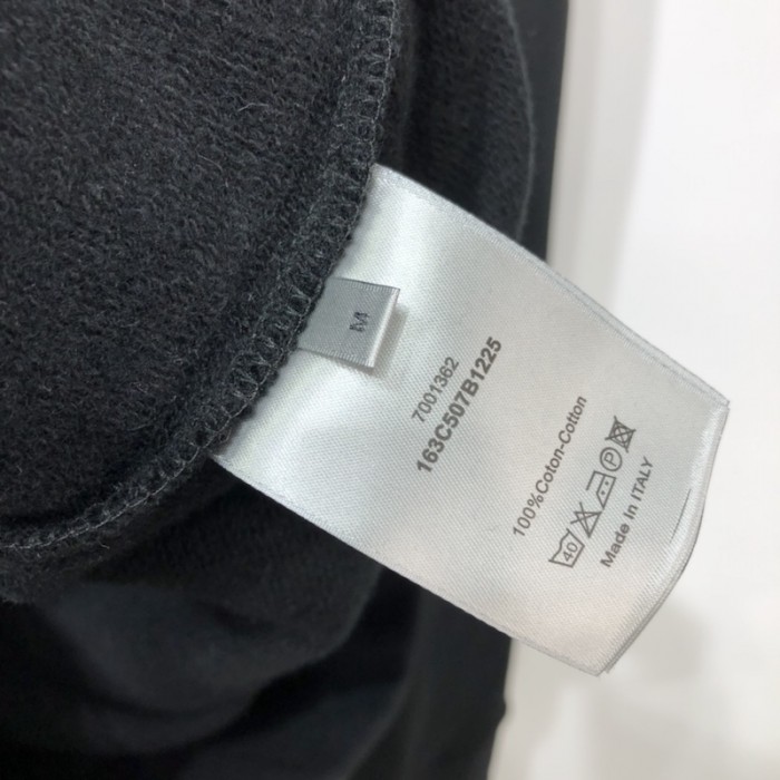 D*or peter doig sweatshirt black cotton fleece