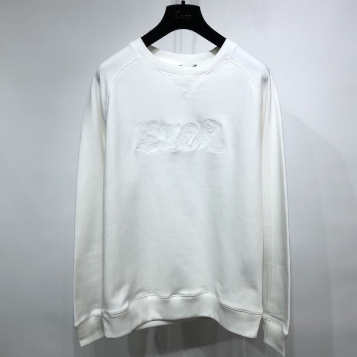 D*or and peter doig sweatshirt white cotton fleece