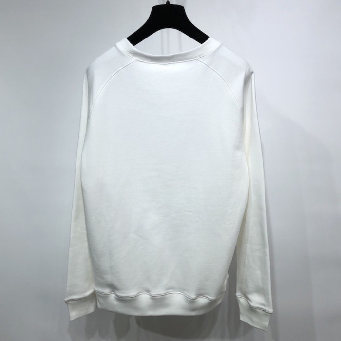 D*or and peter doig sweatshirt white cotton fleece