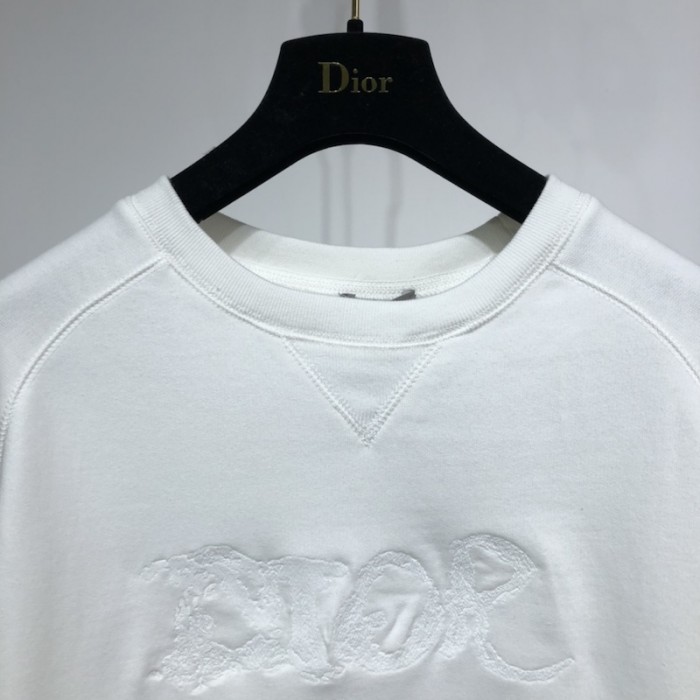 D*or and peter doig sweatshirt white cotton fleece