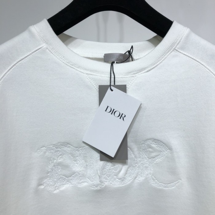 D*or and peter doig sweatshirt white cotton fleece