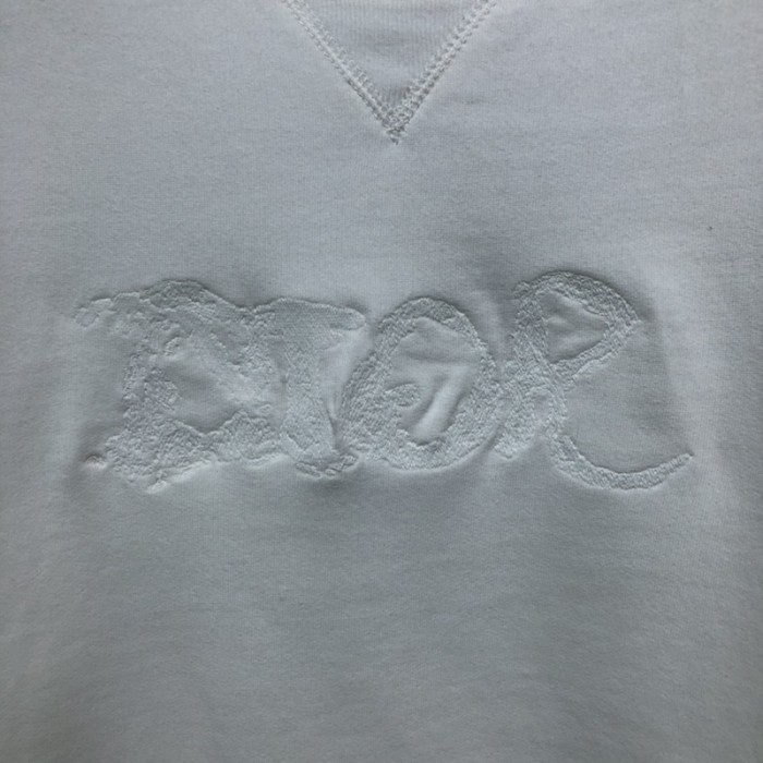 D*or and peter doig sweatshirt white cotton fleece