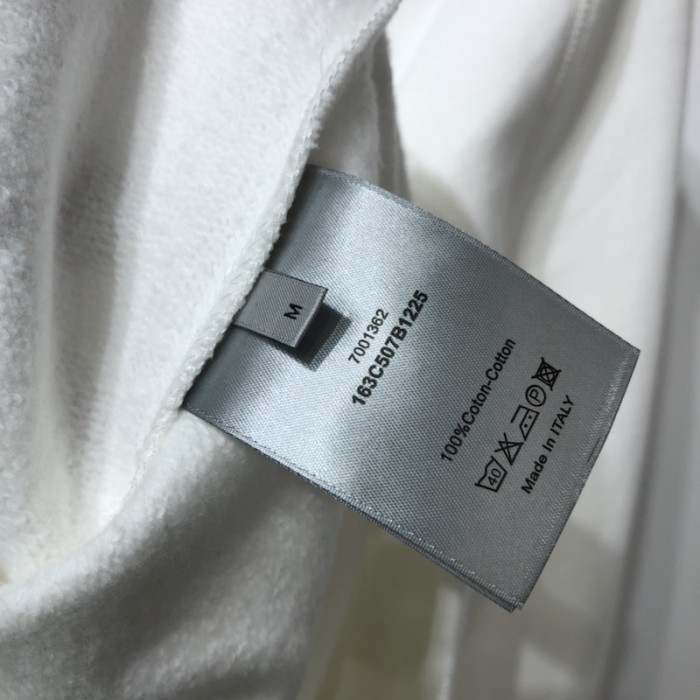 D*or and peter doig sweatshirt white cotton fleece