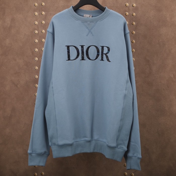 D*or oversized D*or and peter doig sweatshirt light blue cotton fleece